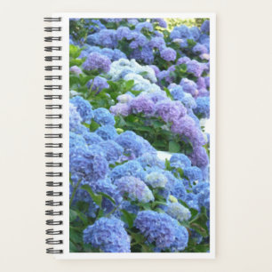 Blues Muse Hydrangeas Spiral Notebook Planner