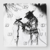 Blues Music Live Band Guitar Sketch Art
