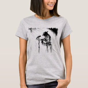 Blues Music Live Band Guitar Sketch Art T-Shirt