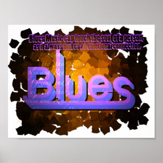 Blues Music Poster