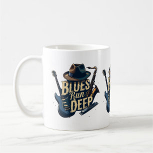 Blues Music Retro Aesthetic Vintage Jazz Coffee Mug