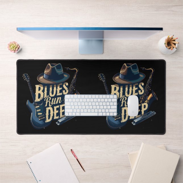 Blues Music Retro esthétique Vintage Jazz (Bureau 1)
