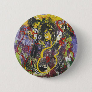Blues riff 2 inch round button