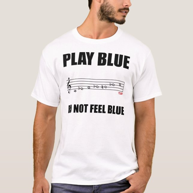 Blues Scale Note T-Shirt (Front)