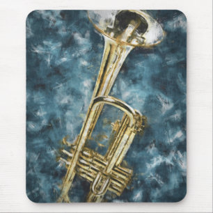 Blues Trumpet Mouse Pad