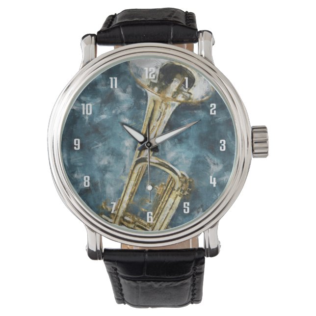 Blues Trumpet Watch (Front)