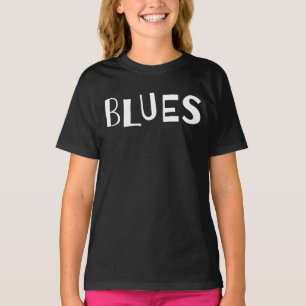 Blues typography logo design T-Shirt