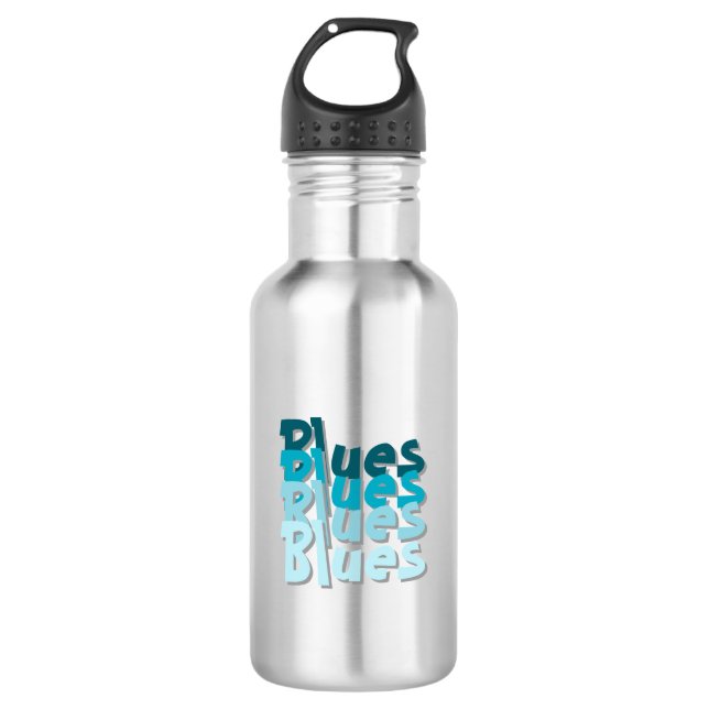 Blues Water Bottle (Front)