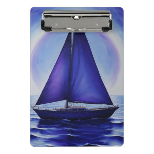 BlueSailBoat  Mini Clipboard