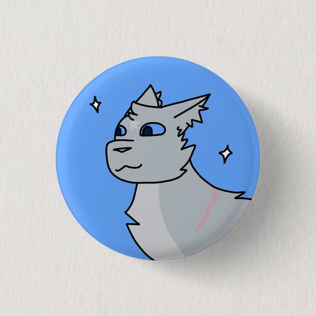 Bluestar Badge 1 Inch Round Button (Front)