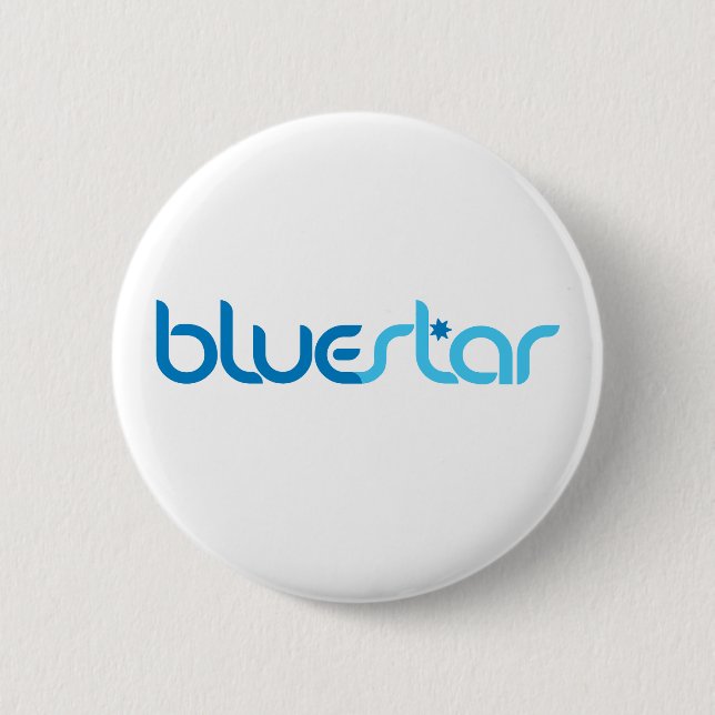 Bluestar Badge 2 Inch Round Button (Front)