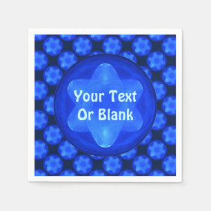 Bluestar Fractal Napkin