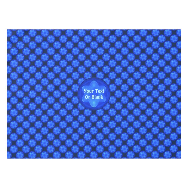 Bluestar Fractal Tablecloth (Front (Horizontal))