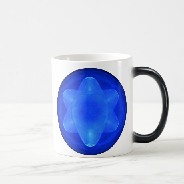 Bluestar on White Magic Mug (Right)