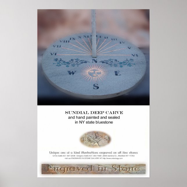 Bluestone Sundial Poster (Front)