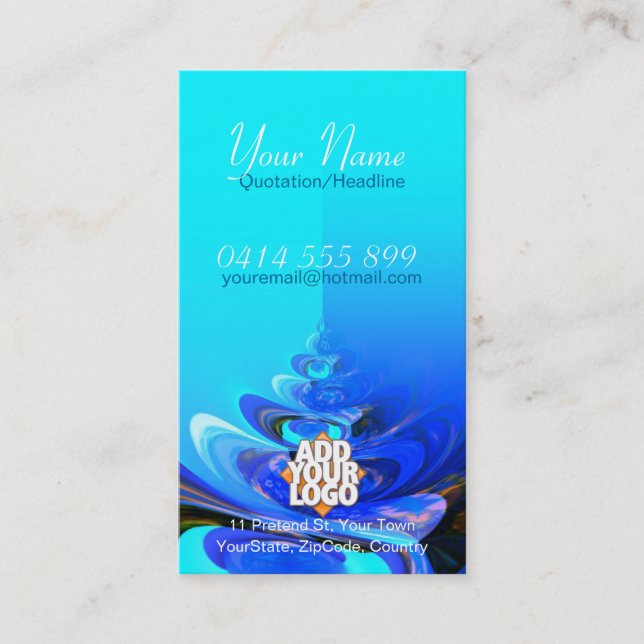 BlueSwirl Shell Business Card (Front)