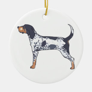 Bluetick Coonhound Ceramic Ornament