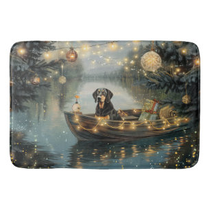 Bluetick Coonhound Christmas Festive Voyage Bath Mat