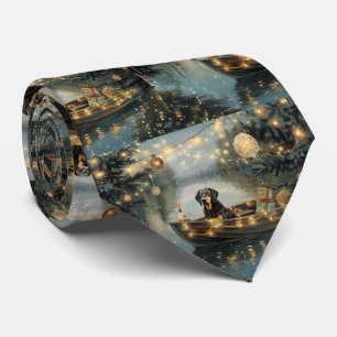 Bluetick Coonhound Christmas Festive Voyage Tie