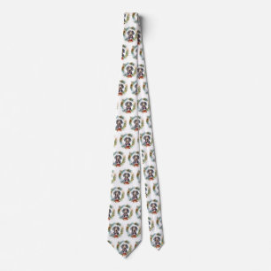 Bluetick Coonhound Christmas Wreath Festive Pup Tie