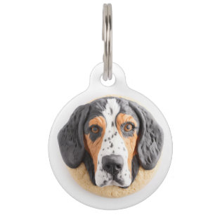 Bluetick Coonhound Dog 3D Inspired Pet Tag