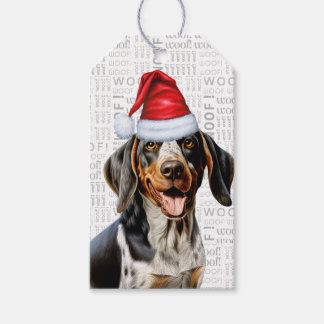 Bluetick Coonhound Dog Christmas Holiday Gift Tags