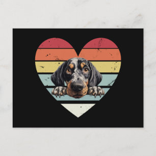 Bluetick Coonhound Dog Holiday Postcard