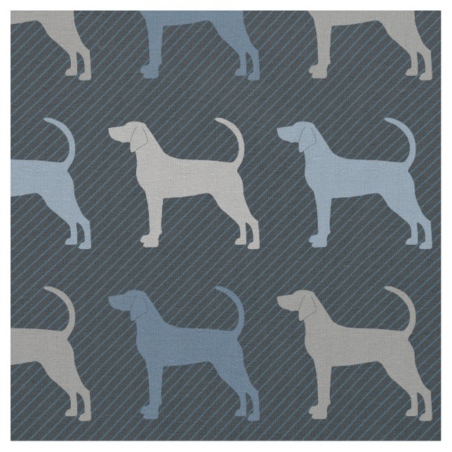 Bluetick Coonhound Fabric (Close Up)