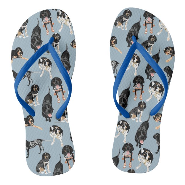 Bluetick Coonhound  Flip Flops (Footbed)