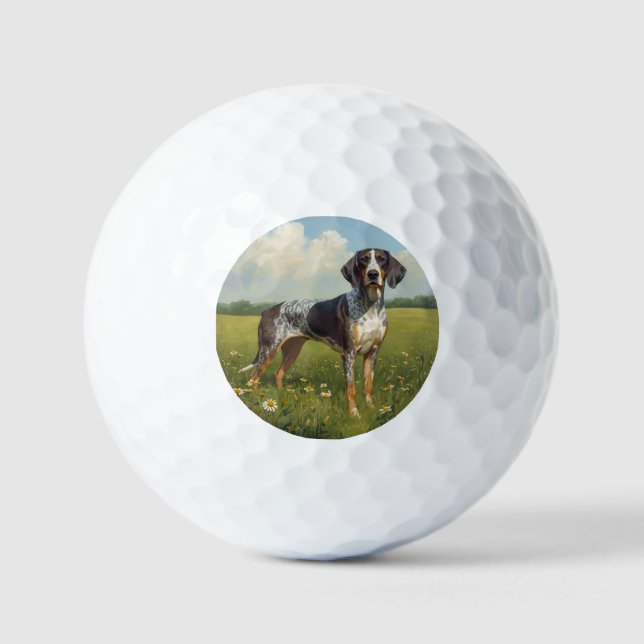 Bluetick Coonhound Golf Balls (Front)