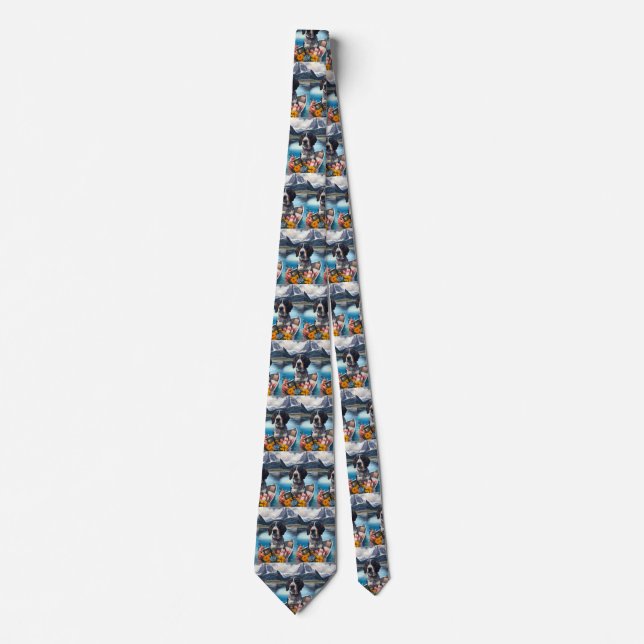 Bluetick Coonhound on a Paddle: A Scenic Adventure Tie (Front)