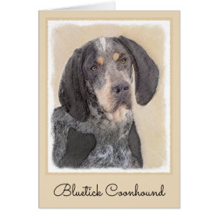 Bluetick Coonhound Painting - Cute Original Dog Ar