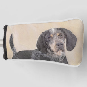Bluetick Coonhound Painting - Cute Original Dog Ar Golf Head Cover