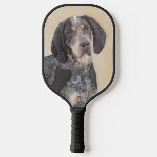 Bluetick Coonhound Painting - Cute Original Dog Ar Pickleball Paddle