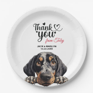 Bluetick Coonhound Paper Plate