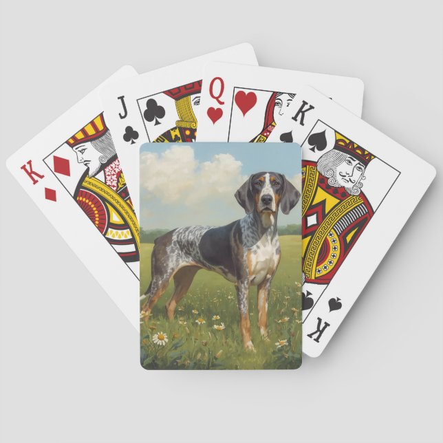 Bluetick Coonhound Playing Cards (Back)