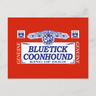 Bluetick Coonhound Postcard