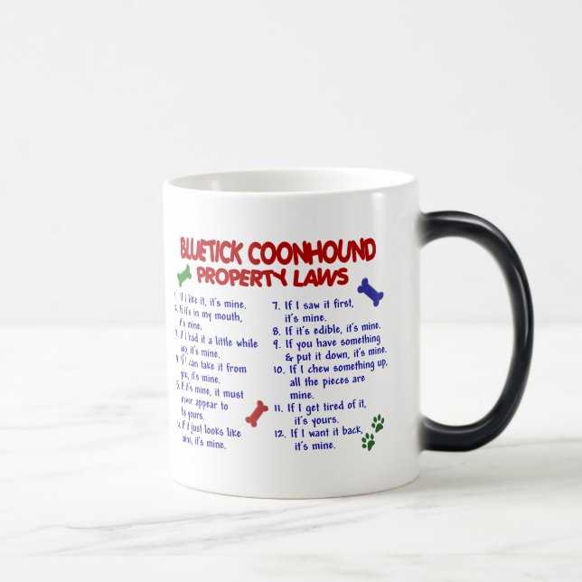 BLUETICK COONHOUND Property Laws 2 Magic Mug (Right)