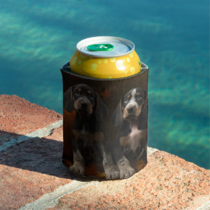 Bluetick Coonhound Puppy Autumn Delight Pumpkin  Can Cooler