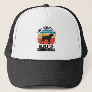 Bluetick Coonhound Vintage Dog Lover Shirt Design_ Trucker Hat