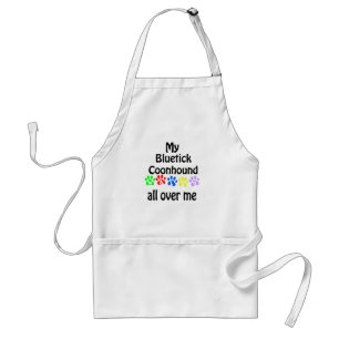Bluetick Coonhound Walks Design Standard Apron