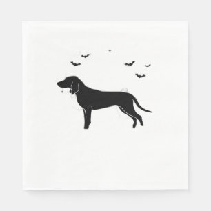 Bluetick Dog – Halloween Moon Silhouette Classic T Napkin