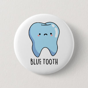 Bluetooth Funny Technical Blue Tooth Pun 2 Inch Round Button