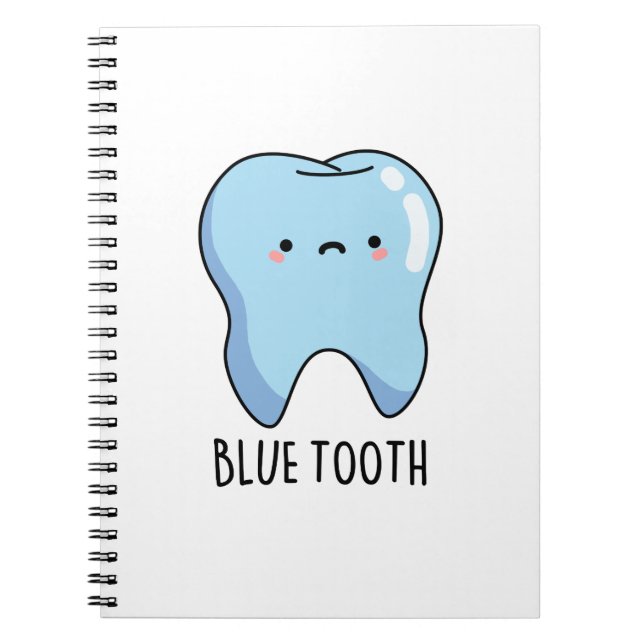 Bluetooth Funny Technical Blue Tooth Pun  Notebook (Front)