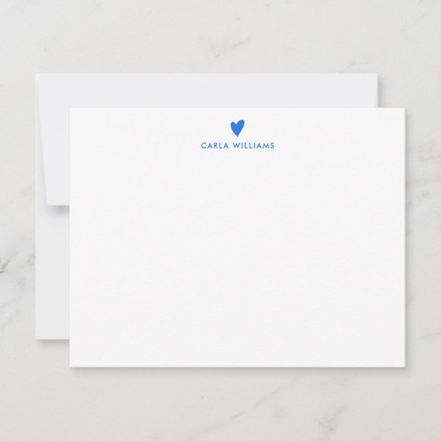 BLUETTE Doodle Heart Formal Classic Family  Card (Front)