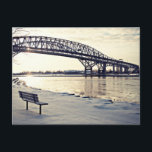 Bluewater Bridge In Sarnia, Ontario Postcard<br><div class="desc">Bluewater Bridge In Sarnia,  Ontario</div>