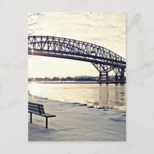 Bluewater Bridge In Sarnia, Ontario Postcard