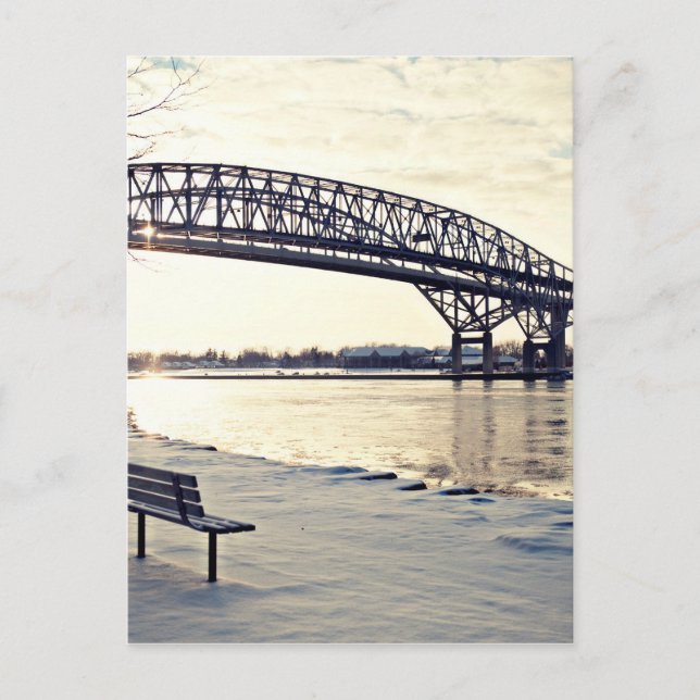Bluewater Bridge In Sarnia, Ontario Postcard (Front)