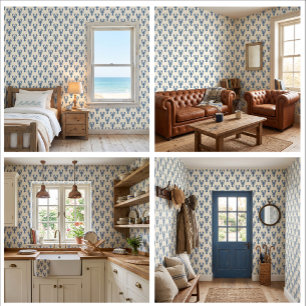 Bluewater Claws Coastal Lobster Wallpaper Decor