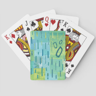 Bluey-greens #3 Playing Cards